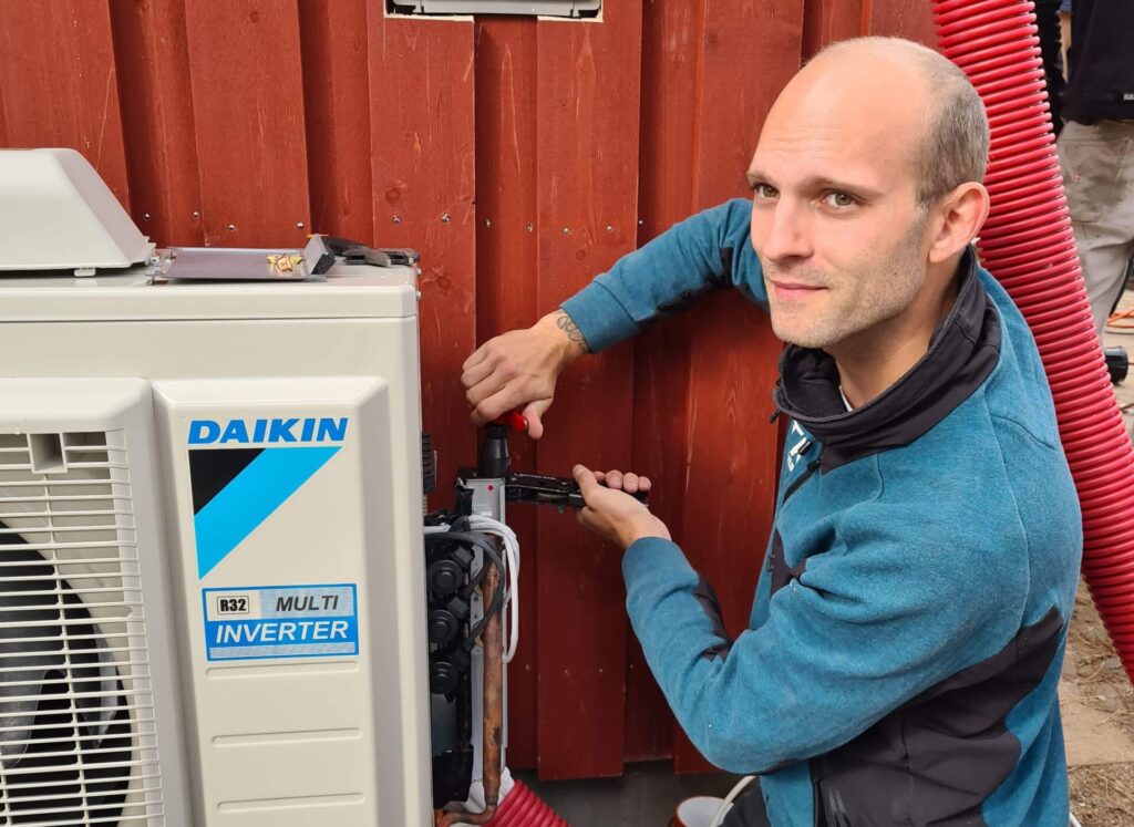 Installation af varmepumpe